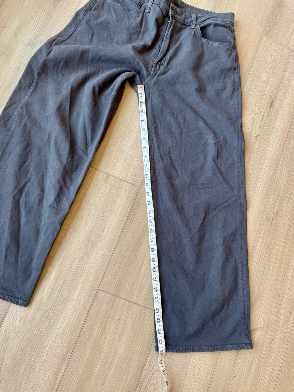 MOTHER The Dodger Ankle Washed Black Relaxed Straight Jeans 28 EUC - Picture 11 of 15